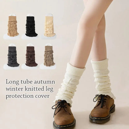 New Knitting Leg Warmers Cute Sweet Warm Foot Cover Boot Warmers Autumn Winter