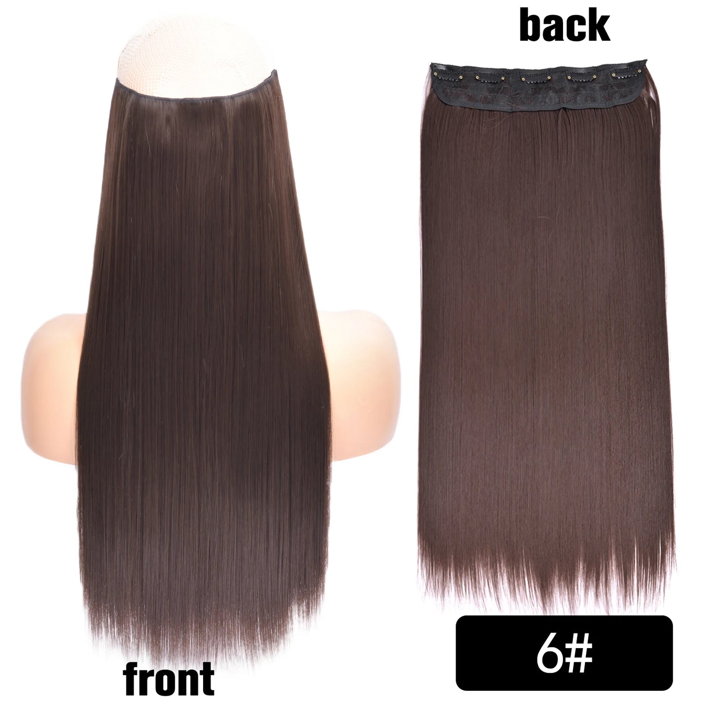 Long Clip In Hair Extensions for Length and Volume 22 Inch