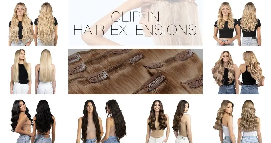 Clip In Hair Extensions 7 Pieces Human Hair 22inch #99J Burgundy Red For Bold & Vibrant Style