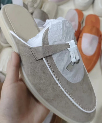 Unisex Fashion Suede Leather Flat Loafers 2023 Summer Casual Comfortable Moccasins for Driving High Quality Suede Leather Loafer