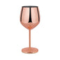 500ML Stainless Steel Red Wine Cocktail Glass Unbreakable Metal Tall Champagne Glass KTV Bar Goblet European style wine glass