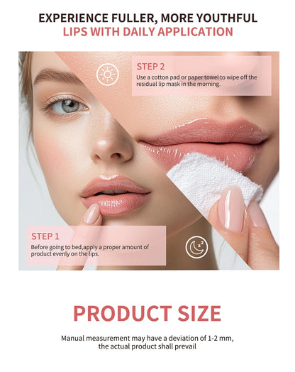 Lip Sleeping Mask Peach Moisturizing And Collagen Enhancing Restores Hydrates And Volumizes Dry And Chapped Lips Care Products
