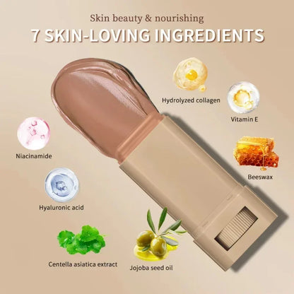 Hydrating Stick Foundation with Satin Finish Bronze Coverage