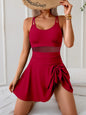 Women's Polyester Elastane Blend One-Piece Swimsuit With Stretch Fabric For Sculpting Fit And Quick-Dry Fade-Resistant
