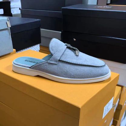 Unisex Fashion Suede Leather Flat Loafers 2023 Summer Casual Comfortable Moccasins for Driving High Quality Suede Leather Loafer