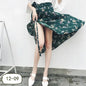 Women's Linen Skirt Wrap With High Waist A-Line Midi Silhouette And Lightweight Draping