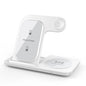 Wireless 3-In-1 Charging Stand with Fast Charge for Smartphone Smartwatch and True Wireless Earbuds
