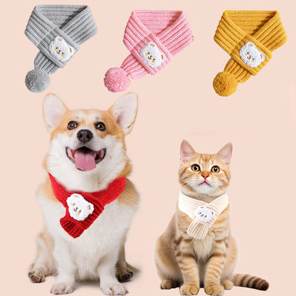 Soft Pet Scarf for Small Medium Dogs Cats Lightweight Slip On