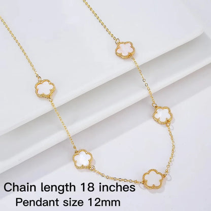 Silver Plated Rose Gold Clover Bracelet - Luxurious High Quality Jewelry for Women