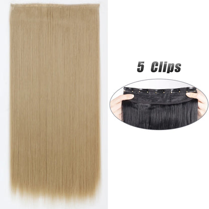 Voluminous Clip-In Hair Extensions 80cm For Fuller Long Hair Look
