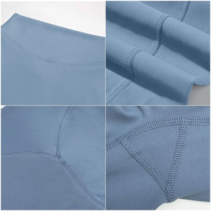 Yoga Pants Mid Rise Straight Leg Fit Second Skin Feel