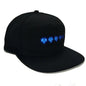 Led Luminous Advertising Hat DIY Custom Words Pixel Lighting Rechargeable Bluetooth APP Control Scrolling Message Flexible Cap