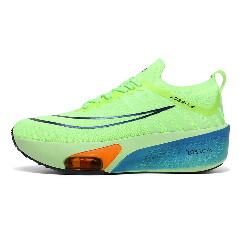 Breathable Sneakers for Marathon Training Cushioned Insole Nonslip Grip
