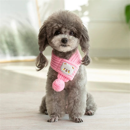 Soft Pet Scarf for Small Medium Dogs Cats Lightweight Slip On