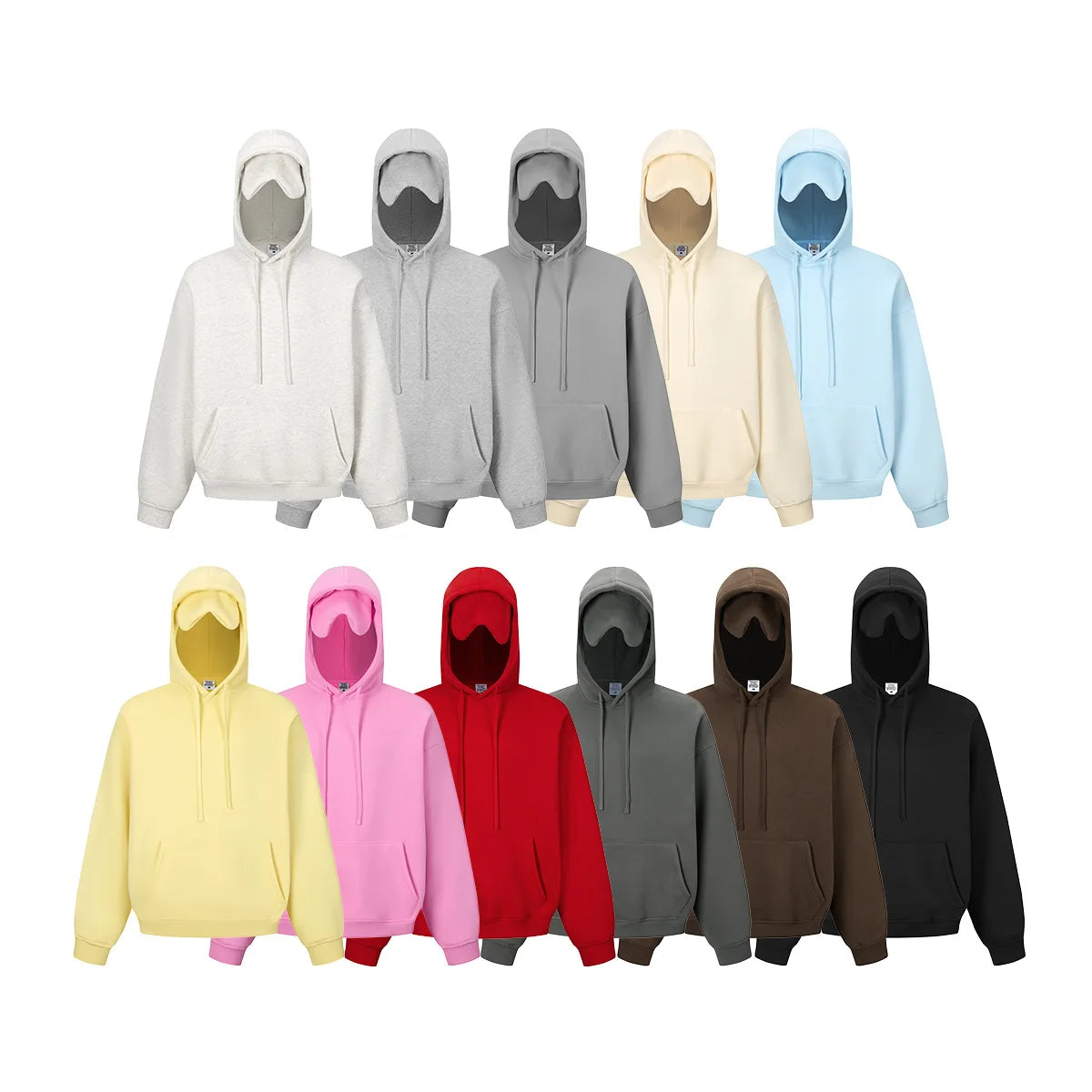 Unisex Hoodie with Travel Mask Regular Fit for casual and travelling