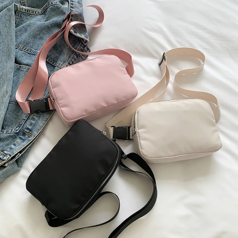 Water-Resistant Belt Bag with Adjustable Strap for Travel and Workouts
