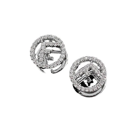The New Fashionable Earrings Feature A Super-shiny Ear Clasp, Simple and Niche Design, Round Shape, and Compact Size