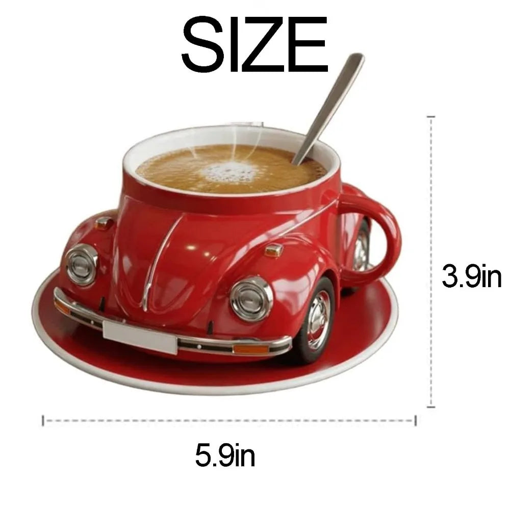 Handmade Beetle Shaped Mug with 321 Ml Capacity for Beetle Lovers Gift