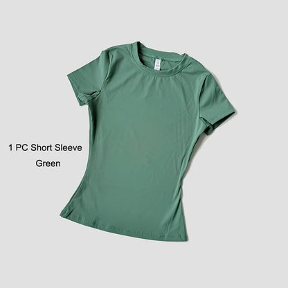 Women Yoga Set Gym Sportswear Sport Top High Waist Shorts Suit Fitness Workout Butt Lifting REVOLUTION SETS