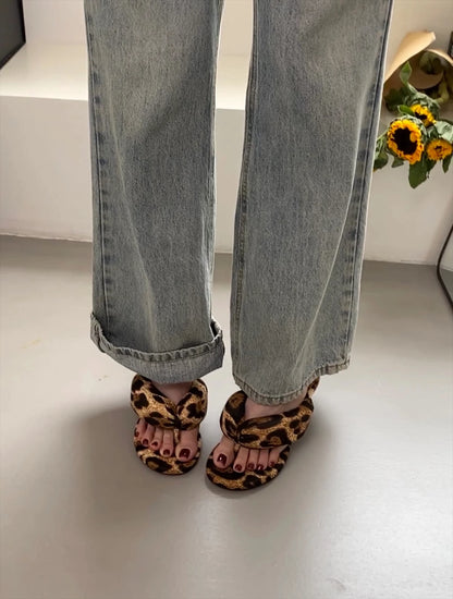 Bailamos 2025 Summer Women Slipper Fashion Narrow Band Ladies Slip On Flip Flop Low Wedge Heel Outdoor Dress Slides Mujer