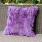 Natural Fur Patchwork Cushion Cover for Sofa, Genuine Rabbit Fur Cushion Cover, Home Decoration