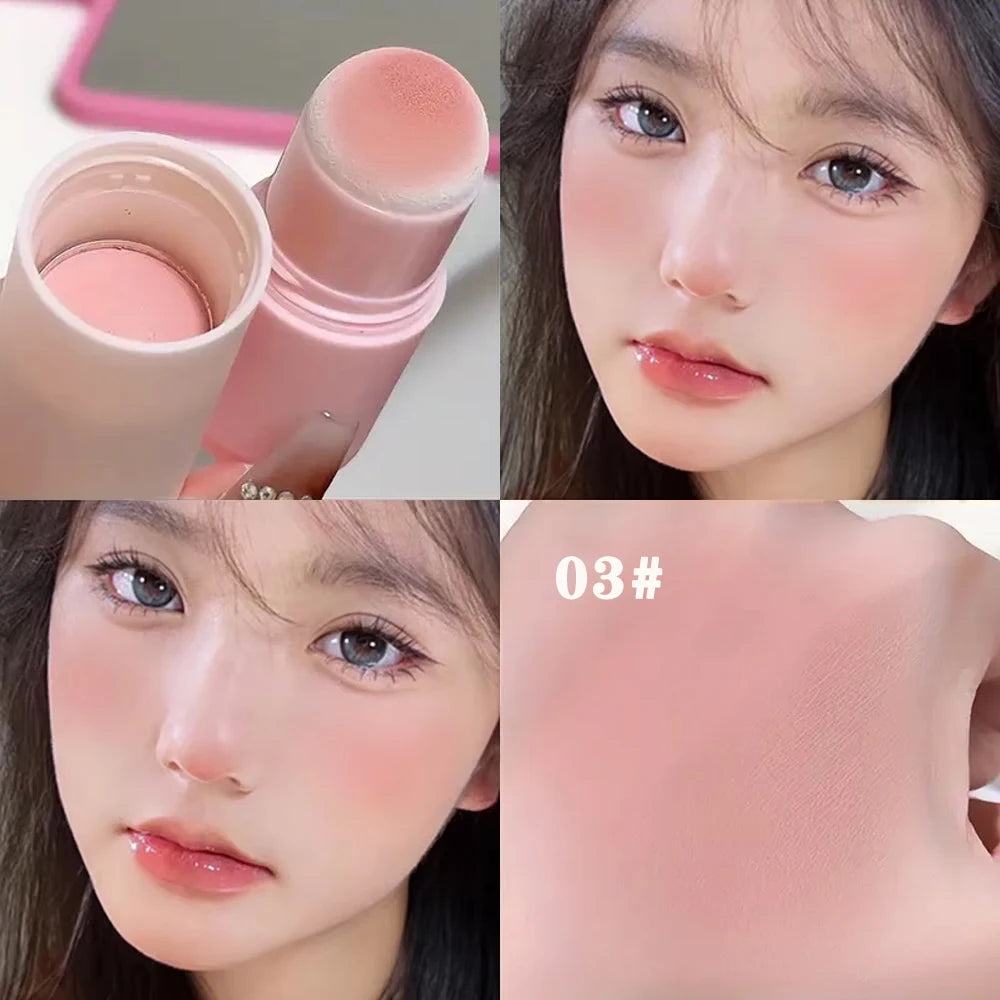 Waterproof Velvet Matte Blush Stick All Skin Tones Long Wear All Day