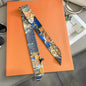 NEW 2026 Long Scarf for Women Narrow Ribbon Headband Female Neckerchief Handle Bag Band Bandana Hair Tie Accessories