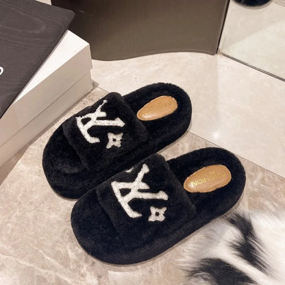 Soft Slippers Indoor with Plush Lining for Ultra Warmth and Durable Rubber Traction