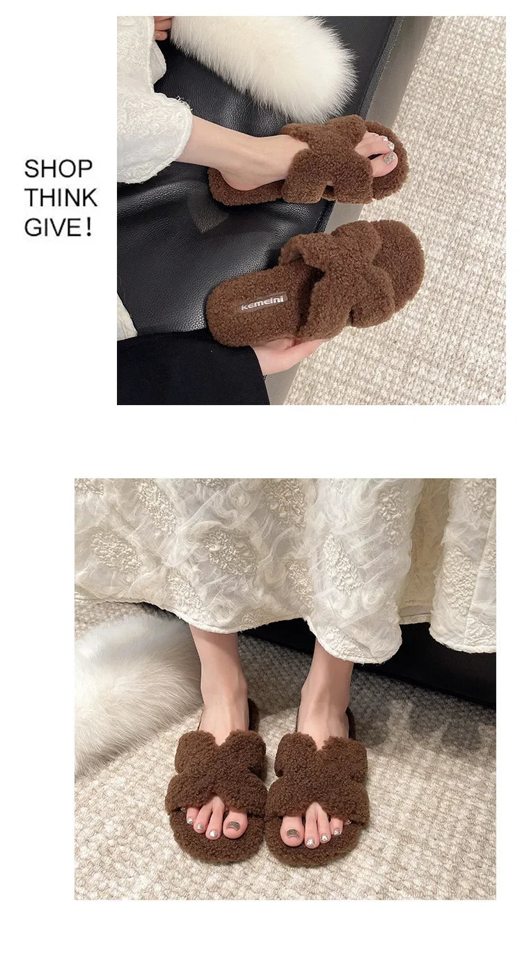 Soft Slippers with Faux Fur Lining for All Day Indoor Outdoor Warmth