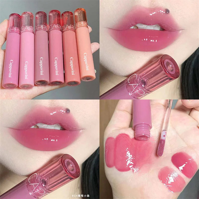 Hydrating Lip Gloss with Glassy Shine for Everyday Wear Rich Color