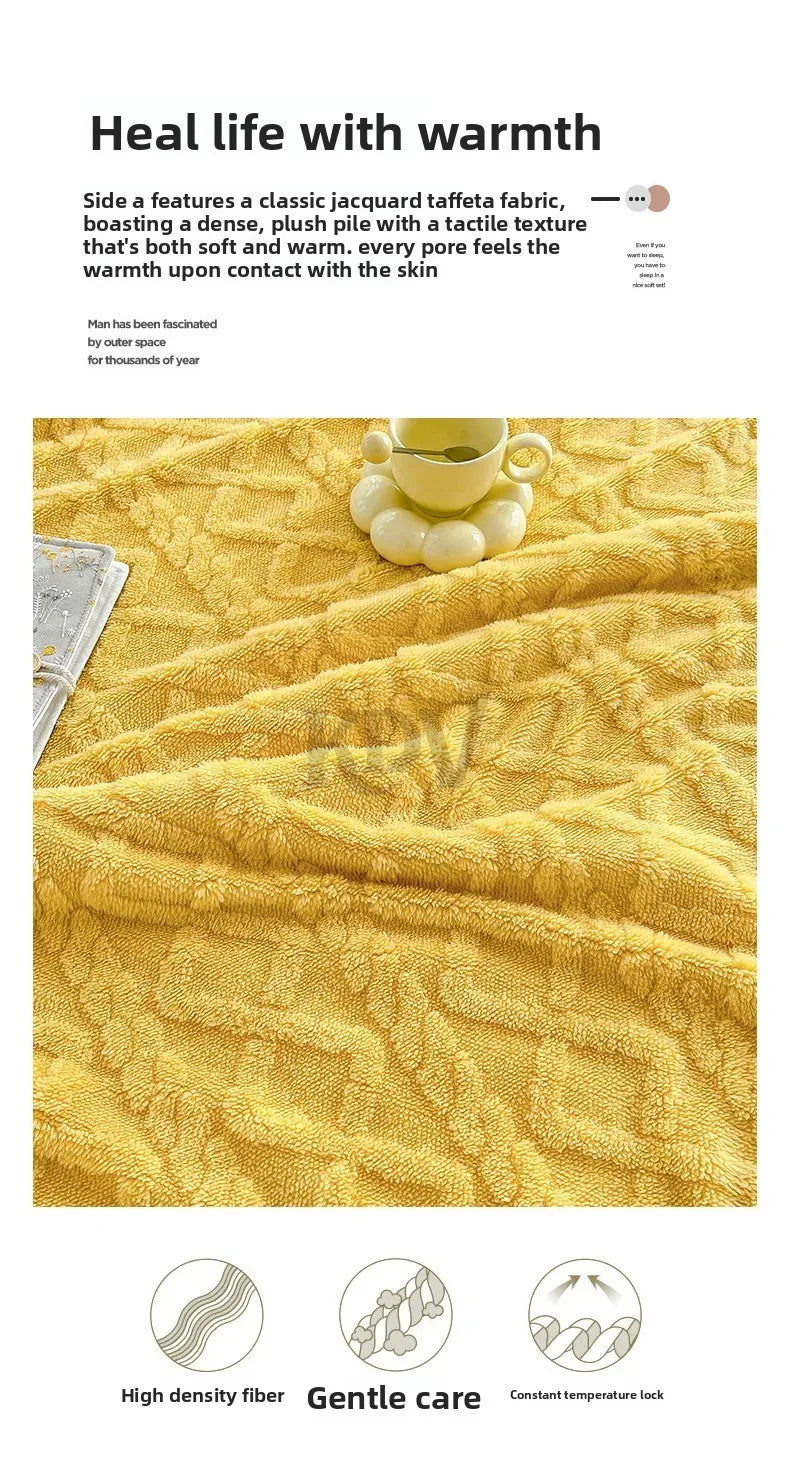 Ultra Blanket With Double Layer Milk Velvet And Lambswool Warmth