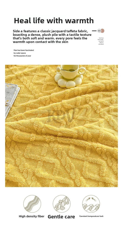 Ultra Blanket With Double Layer Milk Velvet And Lambswool Warmth