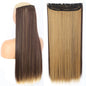 Heat-Resistant Clip-In Hair Extensions Five Clips for Dark Hair