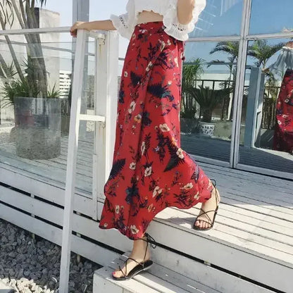 Women's Linen Skirt Wrap With High Waist A-Line Midi Silhouette And Lightweight Draping