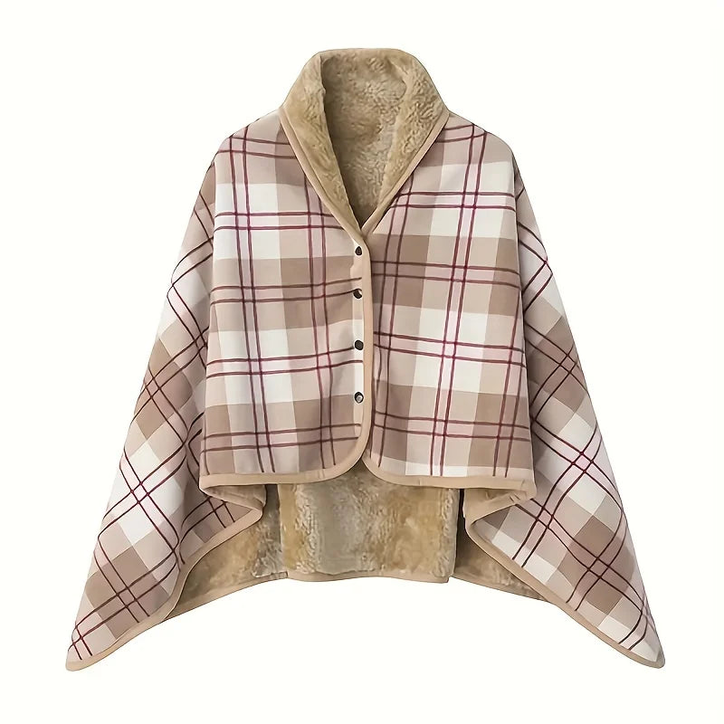 Soft Wearable Blanket Shawl for Office and Home Use Breathable Warmth