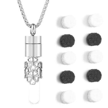 Women’s Diffuser Necklace Stainless Steel Bottle Oil Storage