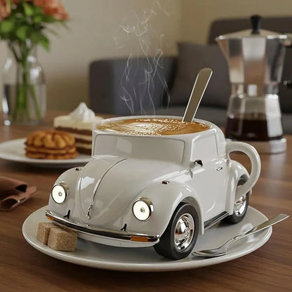 Handmade Beetle Shaped Mug with 321 Ml Capacity for Beetle Lovers Gift