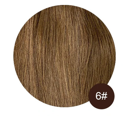Clip In Hair Extensions 7 Pieces Human Hair 22inch #99J Burgundy Red For Bold & Vibrant Style