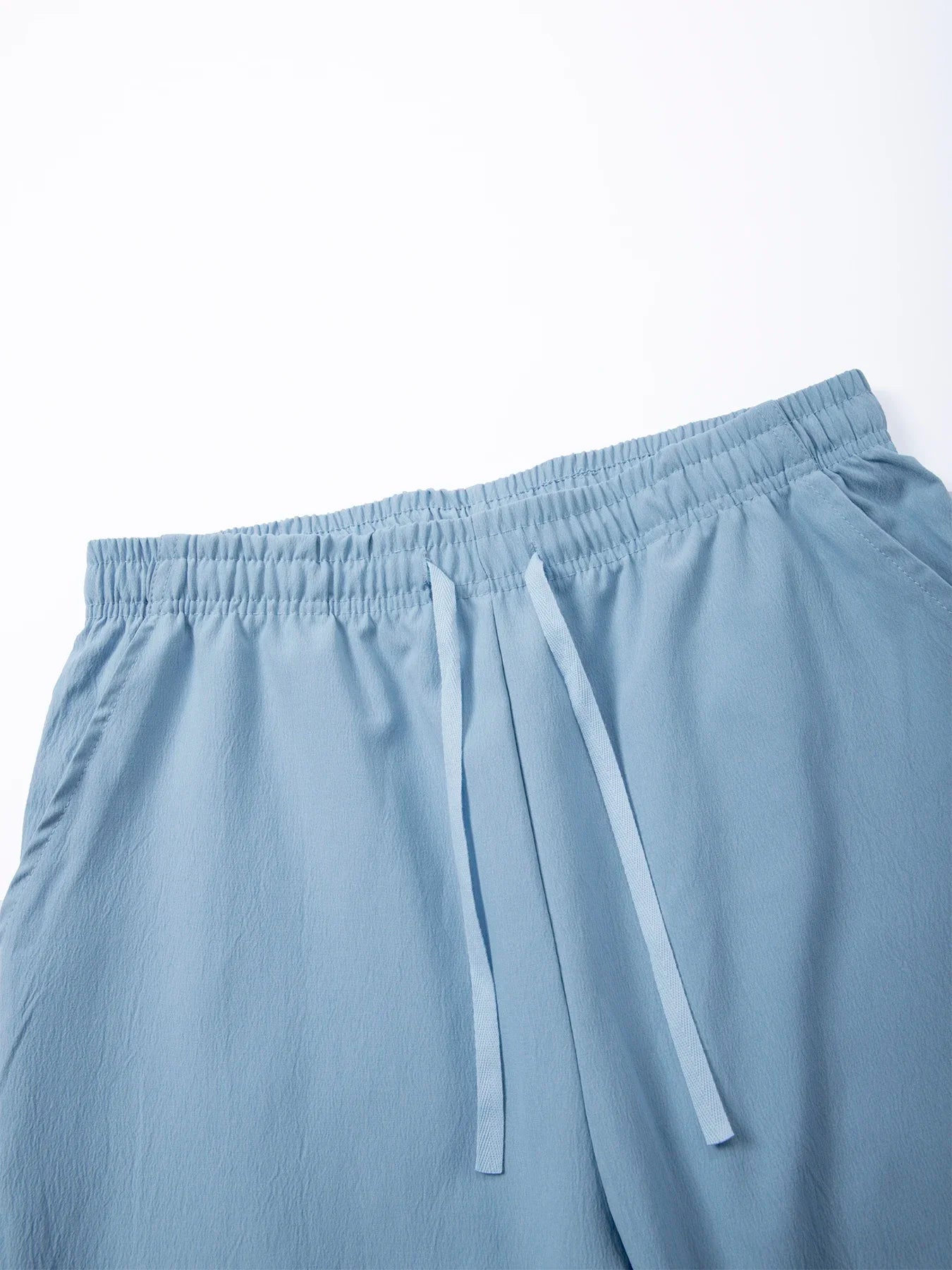 Men's Linen Pants with Wide Leg and Dobby Weave Breathable Elastic Drawstring Waist