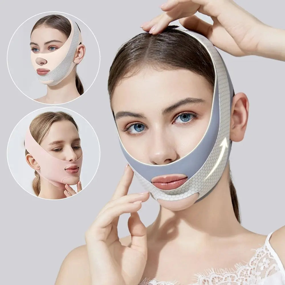 Breathable Adjustable Face Sculpting Sleep Mask With Jawline Lifting And V Line Shaping