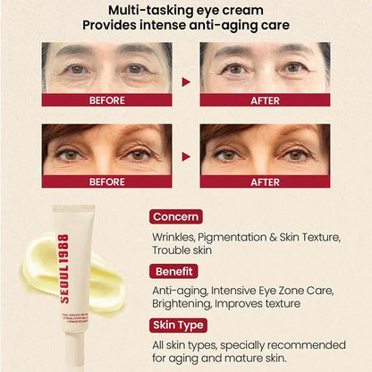 Korean 1988 Retinol Face Care Serum Black Ginseng Niacinamide 2% Acid Moisturizing Firming Cream Anti Aging Wrinkle Skin Care