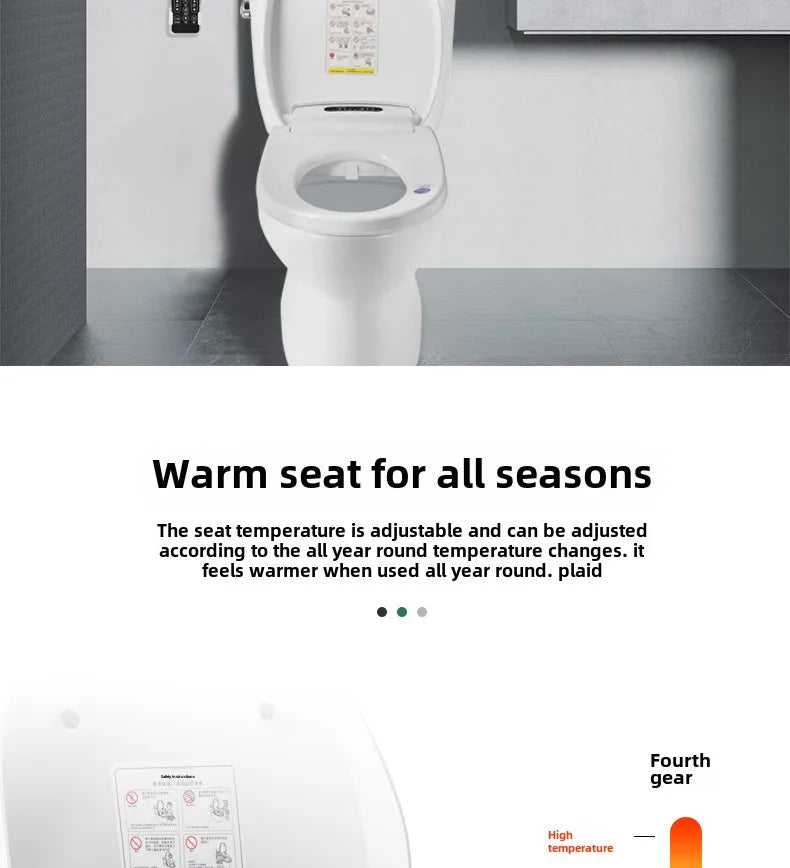 Smart Bidet Seat with Temperature Controlled Water and Drying