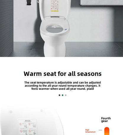 Smart Bidet Seat with Temperature Controlled Water and Drying