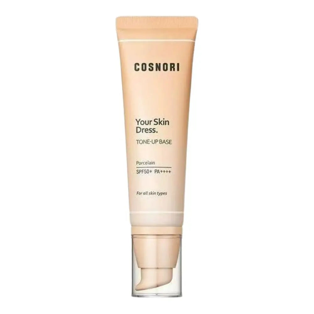 Tone up cream niacinamide brightening makeup base daily moisturizer with pump dispenser and SPF protection