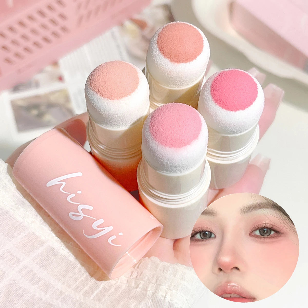 Waterproof Velvet Matte Blush Stick All Skin Tones Long Wear All Day