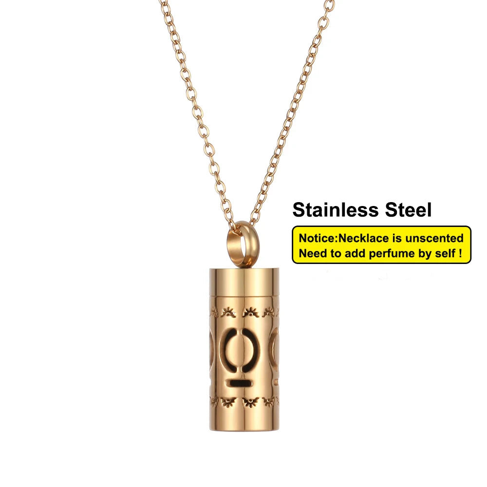 Women’s Stainless Steel Aromatherapy Diffuser Necklace For Essential Oils