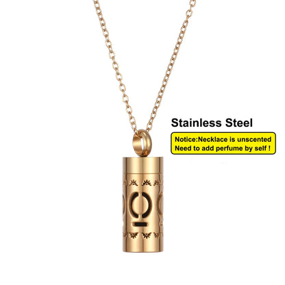 Women’s Stainless Steel Aromatherapy Diffuser Necklace For Essential Oils