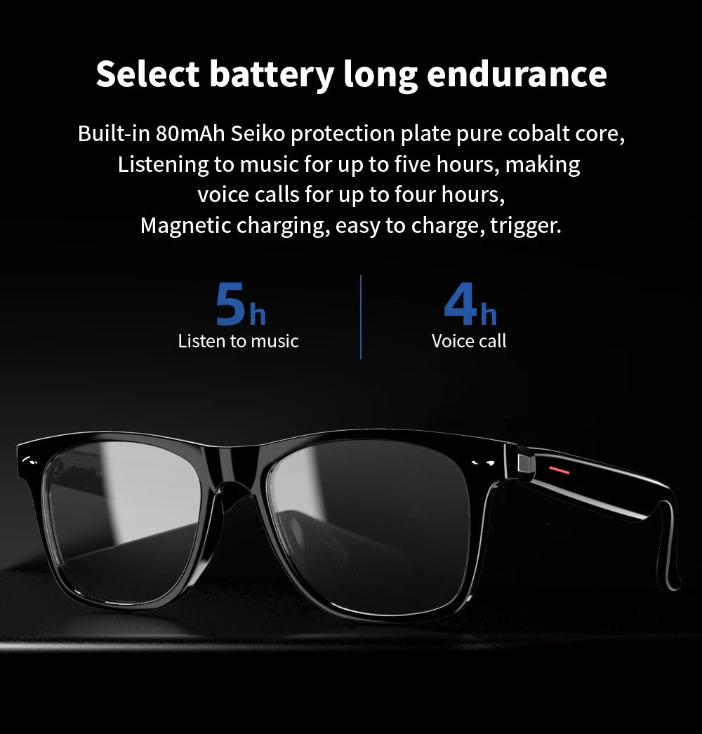Smart Translate Glasses With Bluetooth Calling And Noise Canceling Music