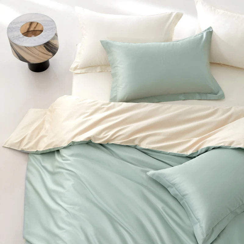 Soft Cotton Bedding Set with 800 Thread Count Duvet Cover and Sheets