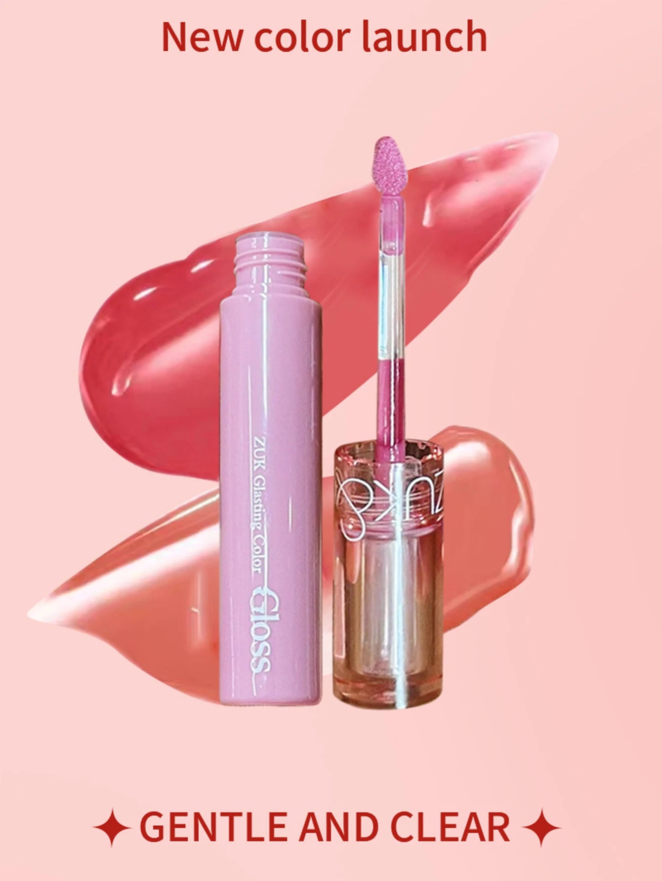 Hydrating Lip Gloss with Glassy Water Shine for Plump Lips